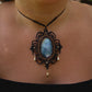 Labradorite lotus adornment