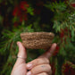 hand woven trinket bowl with ruffled edge